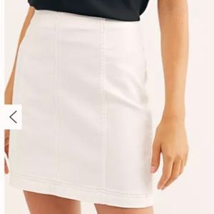 FREE PEOPLE Modern Femme Denim Mini Skirt